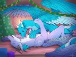 adrim animated bedding blanket blanket_(character) book candle christmas dragon duo european_mythology feathers female feral fire genitals gift hi_res holidays licking male male/female mythological_creature mythological_scalie mythology neck_lick penis pussy scalie sex tongue western_dragon wings zephy_(nightfire_zephyr)
