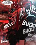  4:5 anthro athletic athletic_female breath bucking bull_riding butt canid canine clothing cowboy_hat cowboy_outfit female fox hat headgear headwear hi_res kabalca mammal mechanical_bull neon_lights onomatopoeia panting reins rodeo saddle snorting solo sound_effects speech_bubble steam text thong underwear 