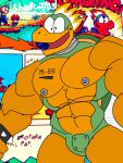  abs anthro bracelet fire hi_res jewelry koopa machine male mario_bros mechakoopa muscular nintendo nipples pecs robot scalie shell shoopcozy_(artist) solo text video_games 