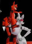 3d_(artwork) absurd_res animatronic anthro big_breasts big_butt breasts butt canid canine digital_media_(artwork) duo female femboy five_nights_at_freddy&#039;s five_nights_at_freddy&#039;s_2 fox foxy_(fnaf) foxy_(psychojohn2) freekiller hi_res huge_breasts huge_butt machine male male/female mammal mangle_(fnaf) mangle_(psychojohn2) robot scottgames