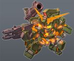 bazooka_(gundam) beam_rifle character_name chibi crossover energy_gun glowing glowing_eyes gun gundam gundam_msv gundam_unicorn heavy_full_armor_gundam holding holding_gun holding_weapon mecha mobile_suit mobile_suit_gundam no_humans psycho_frame redesign robot science_fiction sd_gundam shoulder_cannon susagane unicorn_gundam weapon yellow_eyes 