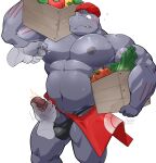  absurd_res anthro big_pecs bulge carrot clothed clothing disembodied_penis erection food fruit genitals grey_body grey_skin handjob hat headgear headwear hi_res holding_object humanoid_genitalia humanoid_penis machoke maldu male muscular muscular_anthro muscular_male nintendo nipple_fetish nipple_pinch nipple_play nipples pecs penile penis pepper_(fruit) pinch plant pok&eacute;mon pok&eacute;mon_(species) red_clothing red_hat red_headwear sex simple_background solo speedo swimwear topless vegetable video_games white_background 