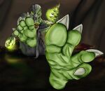 anthro claws feet foot_fetish foot_focus hi_res lizard lizardman male mortal_kombat paws pose reptile reptile_(mortal_kombat) robinthefox scalie soles solo teasing teasing_viewer teasing_with_feet wrinkled_feet wrinkles