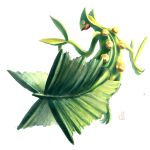  commentary_request from_behind highres looking_at_viewer looking_back masshu_(shu_123426) no_humans open_mouth pokemon pokemon_(creature) procreate_(medium) sceptile simple_background solo white_background 