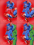 2023 accessory ambiguous_penetration anthro areola arm_grab blue_body bodily_fluids bow_ribbon breasts christmas christmas_clothing clothing cum duo faceless_character faceless_male fangs female genital_fluids grey_body hair_accessory hair_bow hair_ribbon happy_tree_friends hi_res holidays legwear lifty_(htf) male male/female mammal mephitid mostly_nude multiple_images nipples nude one_eye_closed penetration petunia_(htf) procyonid raccoon red_background ribbons rtrteert sex simple_background skunk star_symbol sweat sweatdrop tagme teeth variations