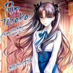  ahoge armor armored_dress avalon_(fate) braid braided_bun breastplate caliburn_(fate) dress energy_beam excalibur_(fate/stay_night) fate/stay_night fate_(series) faulds gae_buidhe_(fate) gae_dearg_(fate) gauntlets glowing glowing_sword glowing_weapon hair_bun human_scabbard mintes tohsaka_rin unsheathed weapon 