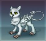 absurd_res avian bird claws elronya eltaile fan_character feral fluffy gryphon hasbro hi_res looking_at_viewer male my_little_pony mythological_avian mythology owl solo wings 
