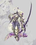  1girl armor armored_boots blonde_hair boots breastplate celes_chere closed_eyes cropped_legs final_fantasy final_fantasy_vi gauntlets highres long_hair miguel_sanchez redesign solo standing sword very_long_hair weapon zoom_layer 