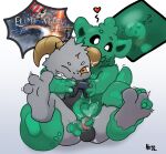 anthro balls belly black_belly bodily_fluids bolgogi bound bovid butt caprine clothed clothing controller cum cum_inside curved_horn digital_media_(artwork) duo egg erection fakemon feet fink_(farfetchedfink) fur game_controller genital_fluids genitals goat goo_creature grey_body grey_fur hair heart_symbol horn hoya82 lewxen lies_of_p long_ears male male/male mammal nude one_eye_closed penile penis sex signature simple_background slime smile spread_legs spreading tail tapering_penis throbbing throbbing_penis tongue touching_feet translucent yellow_eyes