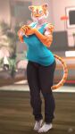  3d_(artwork) anthro digital_media_(artwork) dominussfm felid female hi_res mammal pantherine solo source_filmmaker tiger tora_(dominus) 