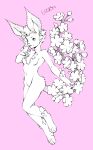 cherry_blossom doodlelu1992 eeveelution hi_res leafeon nintendo plant pok&eacute;mon pok&eacute;mon_(species) sakura video_games 